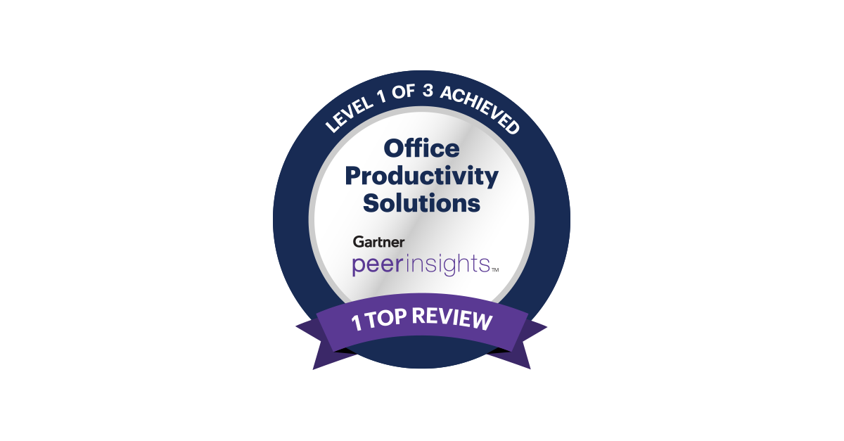 Top reviewer on Gartner Peer Insights!